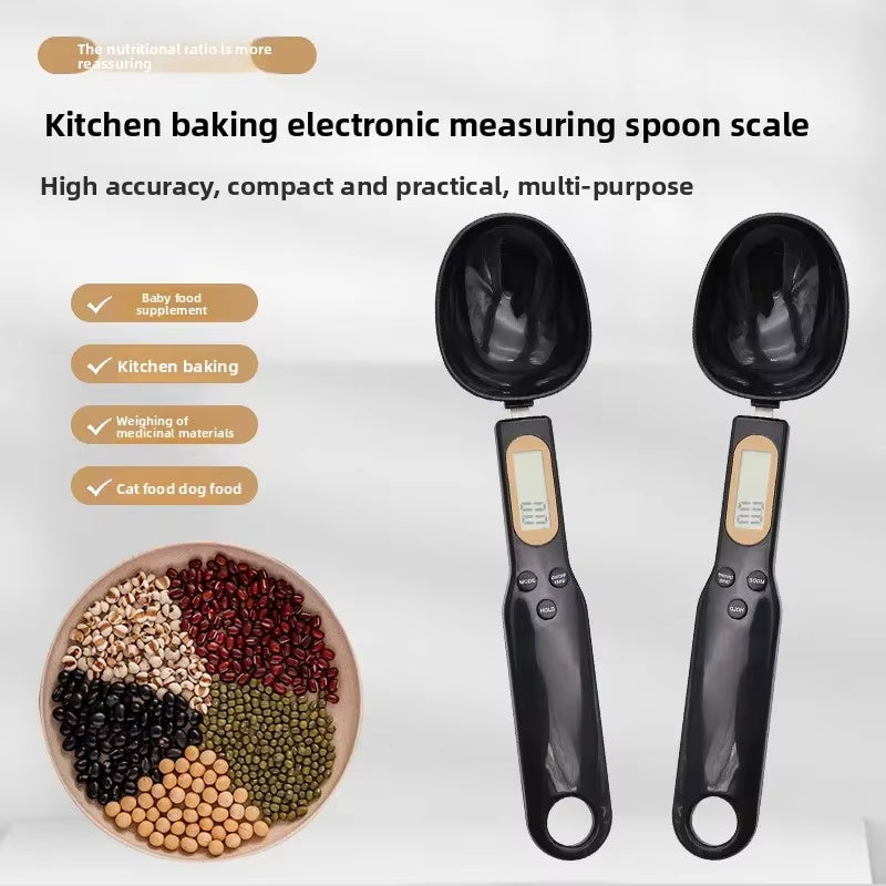 Electronic Measuring Spoon Scale Household Small Mini Electronic Scale Weighing Spoon Kitchen Seasoning Portion Control Scale