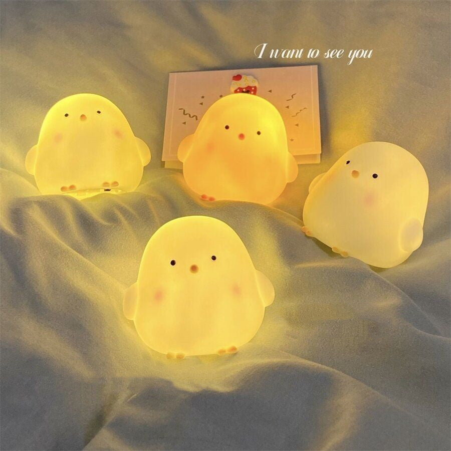 Cute Chicken Sleep Lamp USB Charging Cartoon Night Light
