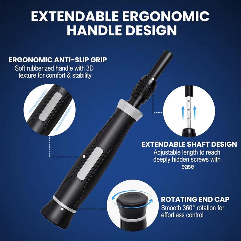 152 in 1 Magnetic Mini Precision Electric Screwdriver Set Laptop Tool Kit Professional Computer Screwdriver Repair Screwdriver