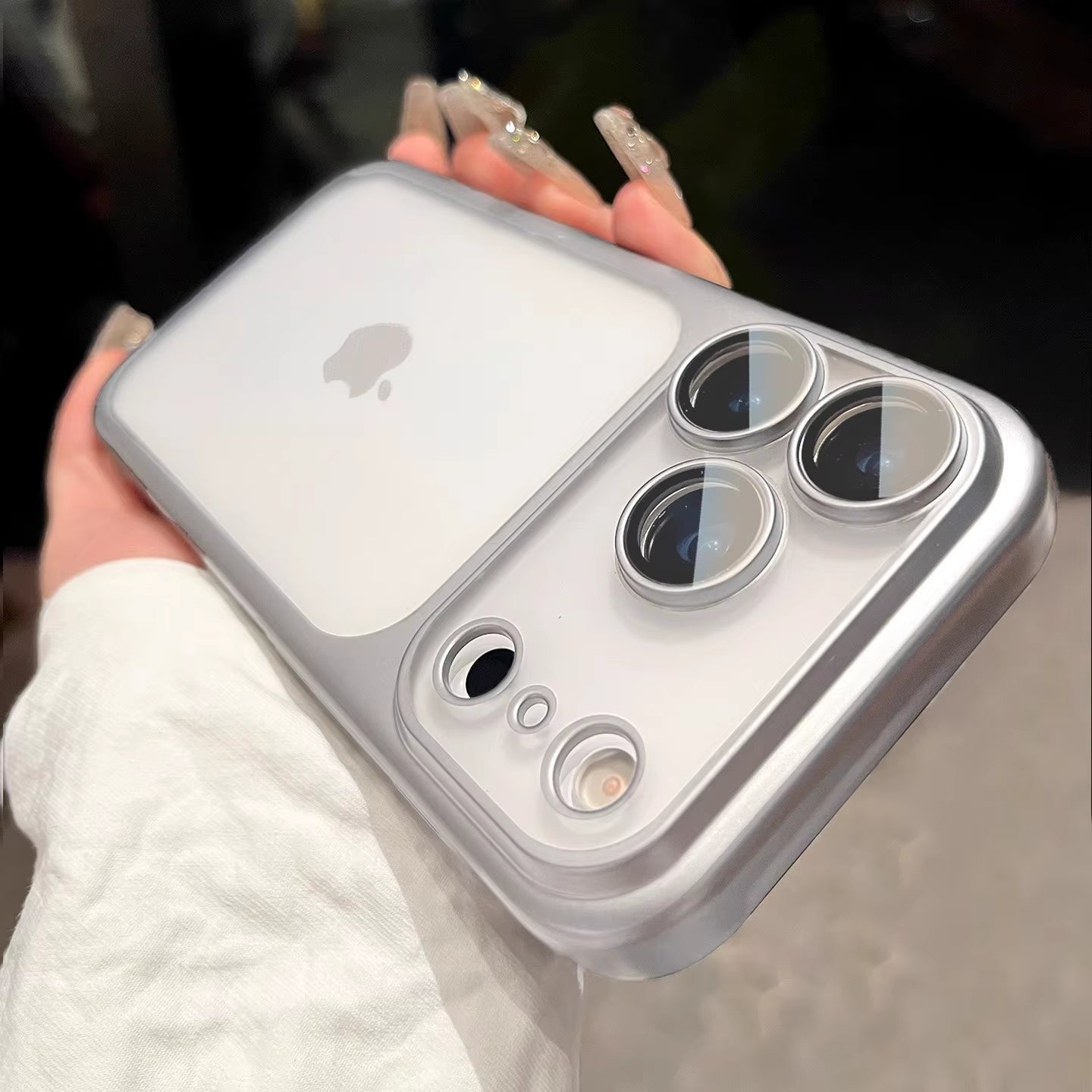 Official Cosmic Orange Plating Frosted Translucent Thin Phone Case for Iphone 17 Pro Max Air Series Bumper Cover for 17 Pro Case