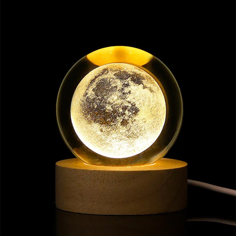 6Cm Solar System Crystal Ball - Perfect Birthday/Christmas Gift Idea, Cosmic Galaxy Ornament for Room Decor