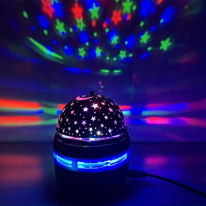 Magic Ball Star Projector Night Light Christmas USB Moon Lamp LED Starry Sky Galaxy Effect Room Decorations Ambient Light