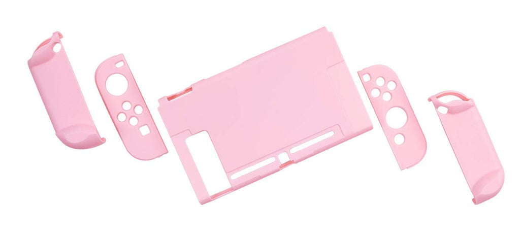 Switch Protective Case Slim Cover Case for Switch and Joy Con - Shock-Absorption and Anti-Scratch (Sakura Pink)