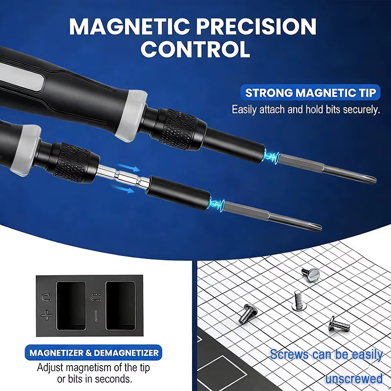 152 in 1 Magnetic Mini Precision Electric Screwdriver Set Laptop Tool Kit Professional Computer Screwdriver Repair Screwdriver