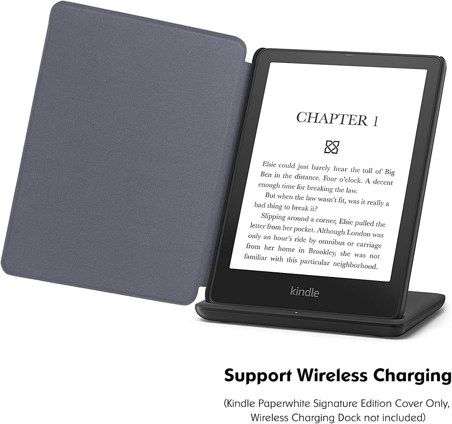 Slim Case for 6.8" Kindle Paperwhite (11Th Generation - 2021) and Kindle Paperwhite Signature Edition - Lightweight PU Leather Folio Cover with Auto Wake/Sleep (Blue Ocean)