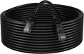 Cat5E 75FT Network Ethernet Patch Cable, 350Mhz Internet Wire, Backwards Compatible with Cat5, for PC, Modem, Router, Consoles for Home and Office, Black