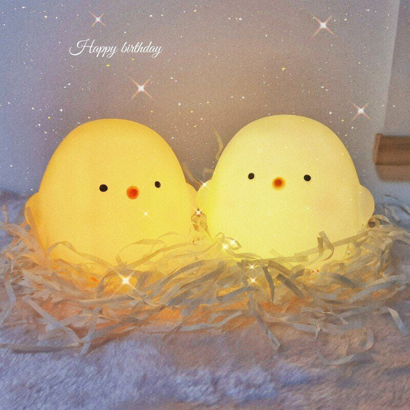 Cute Chicken Sleep Lamp USB Charging Cartoon Night Light