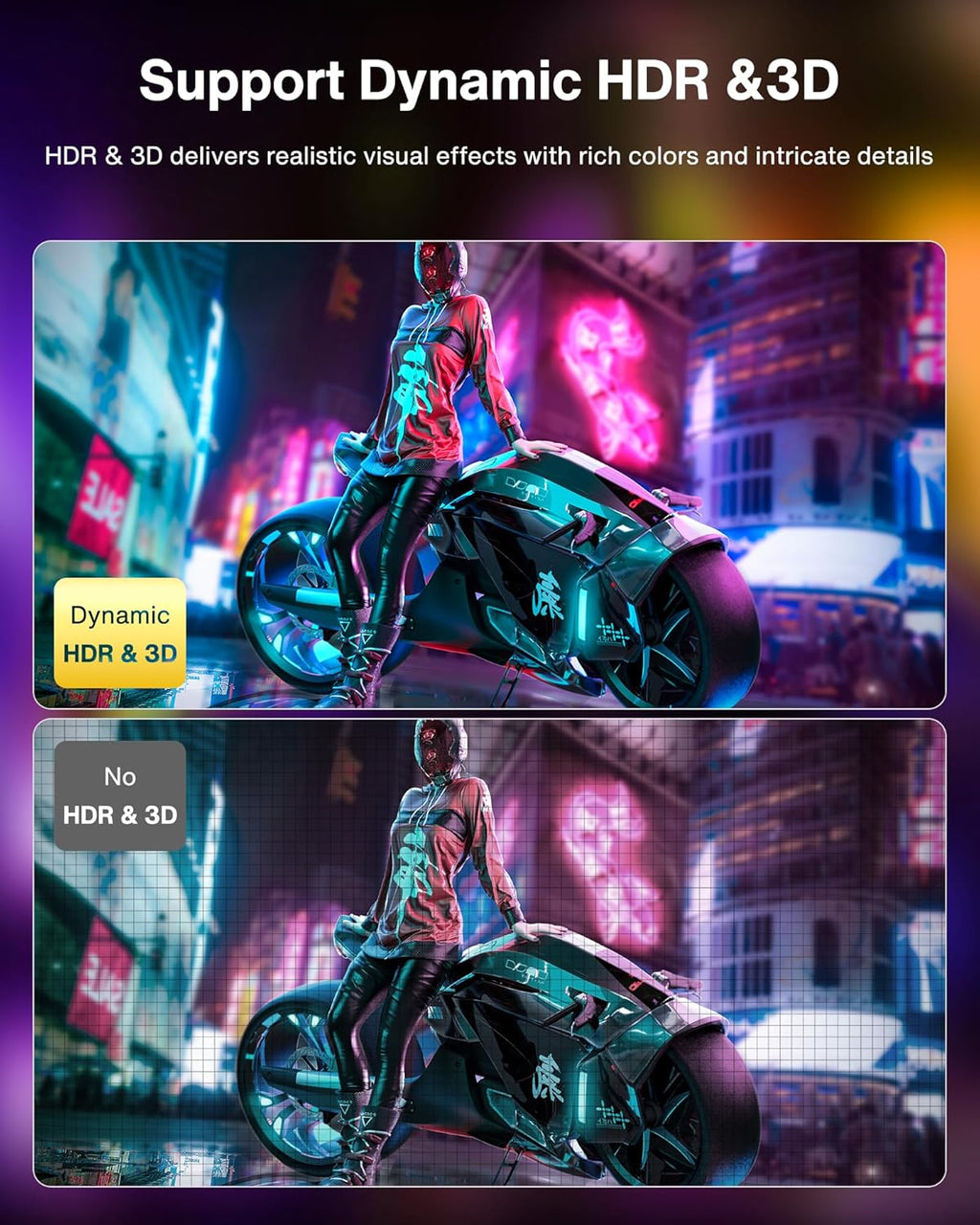 8K Displayport Cable 1.4, VESA Certified DP Cable 6.6Ft (8K@60Hz, 4K@144Hz, 2K@240Hz)Hbr3 Support 32.4Gbps, HDR, HDCP 2.2, Freesync G-Sync, Braided Display Port for Gaming Monitor, Graphics, PC