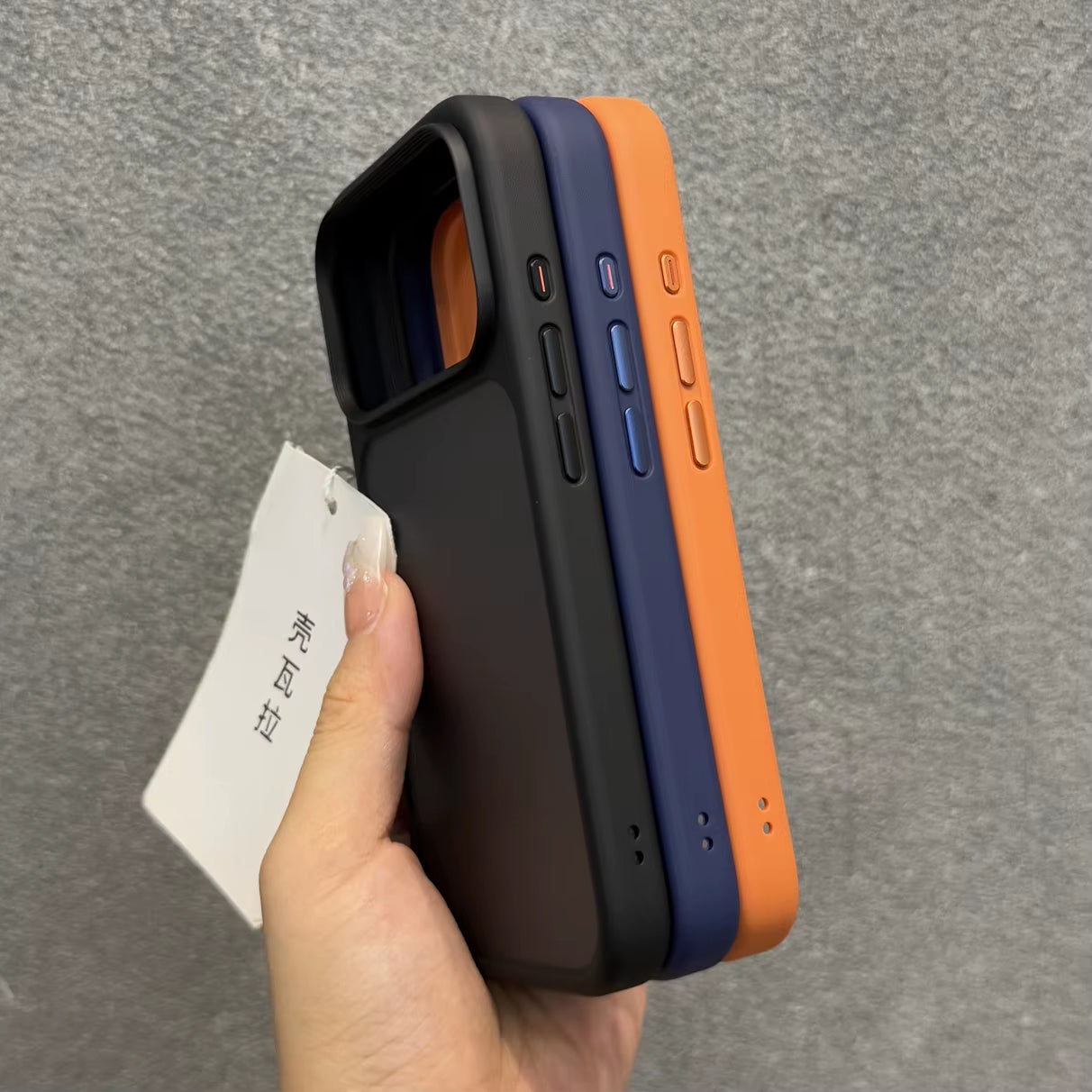 Luxury Orange Shield Matte Transparent Phone Case for Iphone 17 Pro Max 17 Pro 17 New Metal Buttons Skin Feel Shockproof Cover