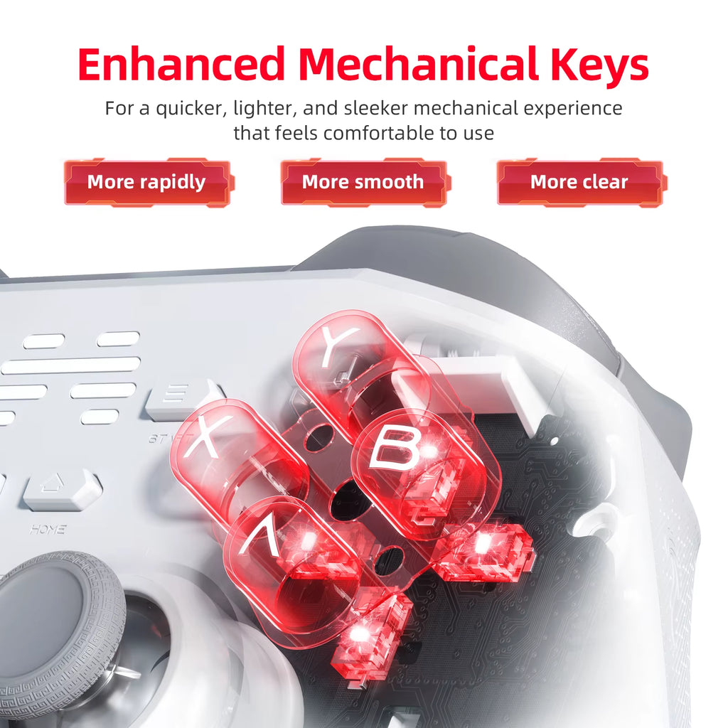 Kunpeng20/ KP20 Wireless Gaming Controller TMR Joysticks Hall Effect Triggers Gamepad for Pc/Switch/Switch 2/Phone