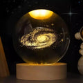 6Cm Solar System Crystal Ball - Perfect Birthday/Christmas Gift Idea, Cosmic Galaxy Ornament for Room Decor