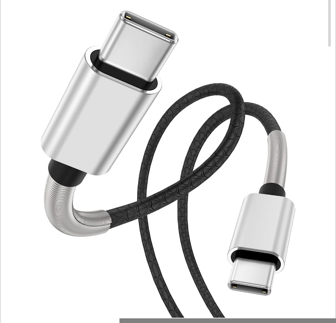 USB C to USB C 60W Cable 10Ft, Type C Fast Charging Cable for Macbook Pro 2020, Ipad Pro 2020, Ipad Air 4, Galaxy S20, Switch, Pixel, LG and Other USB C Charger