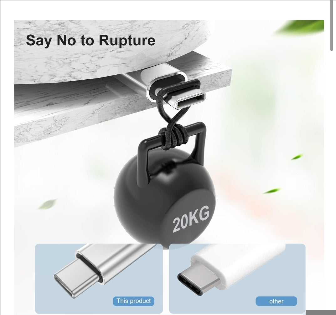 USB C to USB C 60W Cable 10Ft, Type C Fast Charging Cable for Macbook Pro 2020, Ipad Pro 2020, Ipad Air 4, Galaxy S20, Switch, Pixel, LG and Other USB C Charger