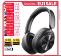 A6 ANC Wireless Bluetooth 6.0 Headphones -48Db Hybrid Active Noise Cancelling over Ear Headset with Mic Hi-Res LDAC APP